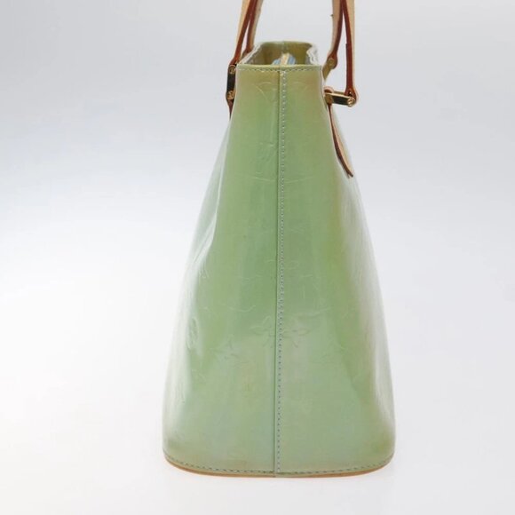 LOUIS VUITTON Monogram Vernis Houston Hand Bag Baby Blue - Picture 5 of 14